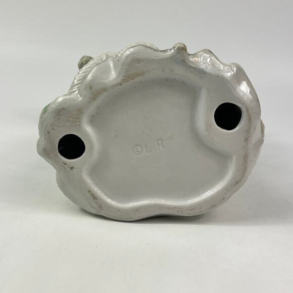 Vintage Christmas Delights Porcelain Santa Table Piece With Gold Trim 10.5” Tall - Picture 6 of 9